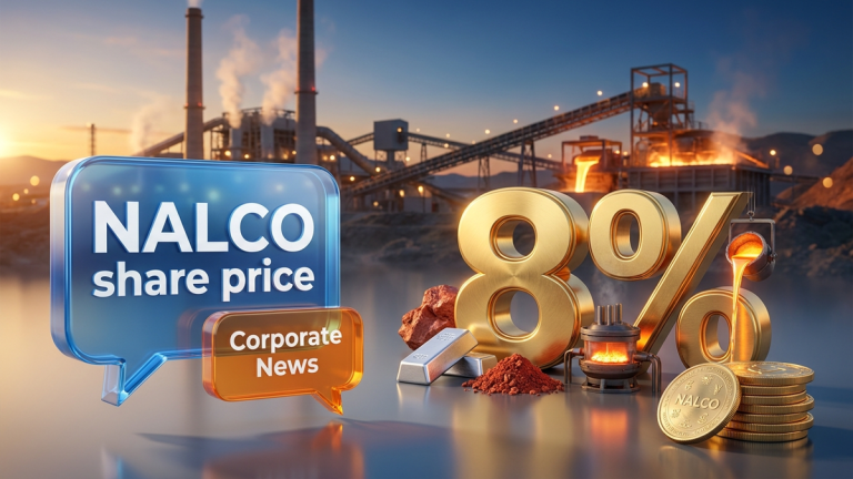 NALCO share price today surged as global aluminium hit a multi-week high after an output cut at a Brazilian refinery. Supply tightness may sustain metal gains.
