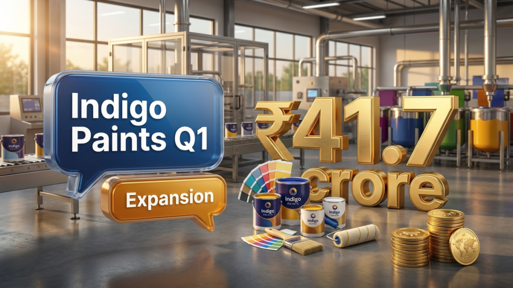 Indigo Paints Q1 results FY27 — Net Jumps 61% on Margin Expansion