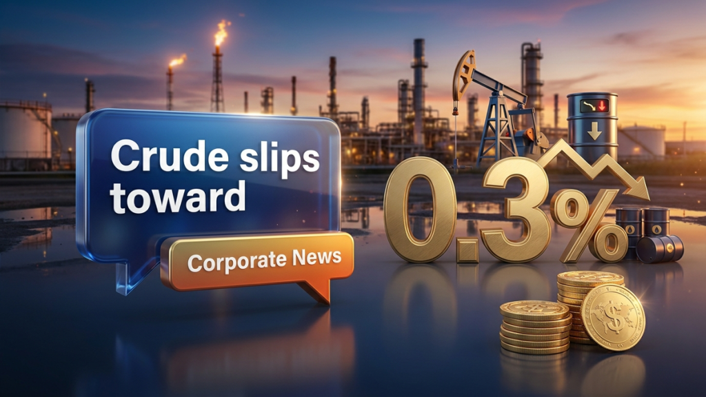 Crude slips toward $89.45 on Fed speech — Crude oil price today August 2026