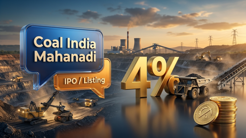 Coal India Mahanadi Coalfields IPO Filing Triggers 4% Stock Jump