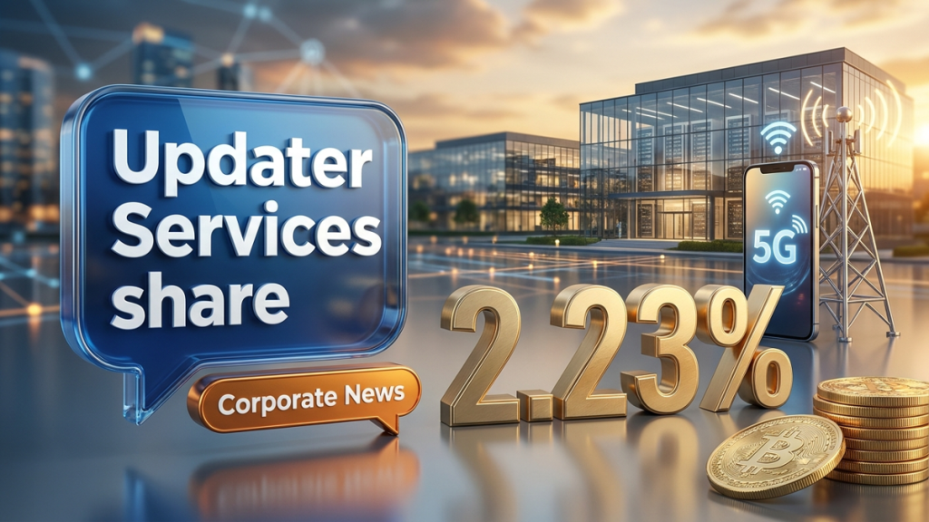 Updater Services share price today: SIS stake hike fuels 2.23% rally