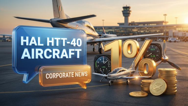 HAL HTT-40 aircraft delivery news confirmed the $100 million Honeywell engine deal aimed at scaling production. Monitor the impact on future defense orders.