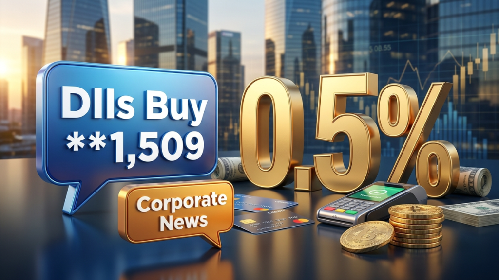 DIIs Buy 1,509 crore to Offset FII Sales — FII DII data today September 2026