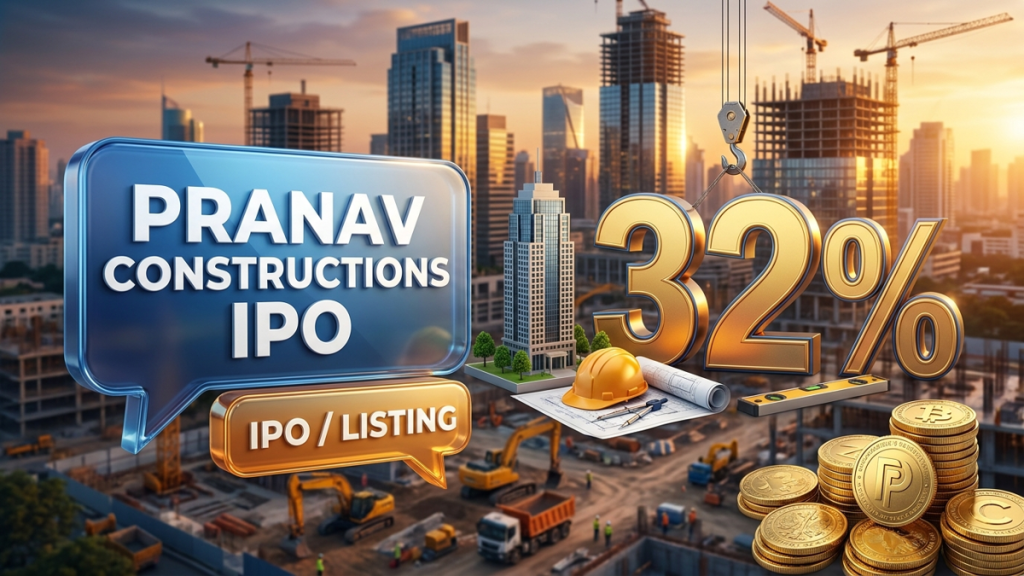 Pranav Constructions IPO allotment status — GMP signals 32% pop