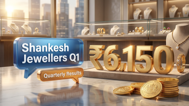 Shankesh Jewellers Q1 results 2026 showed strong bottom-line growth to 43.2 crore as operating efficiency improved. Investors track festive season demand.
