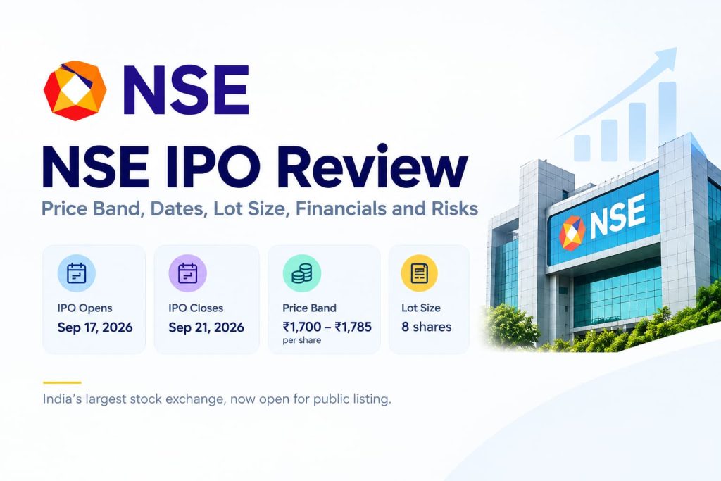 NSE IPO price band, dates, lot size and financials