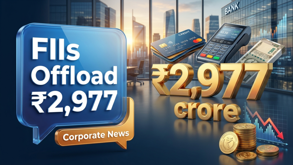 FIIs Offload ₹2,977 crore Equities — FII DII data today September 16