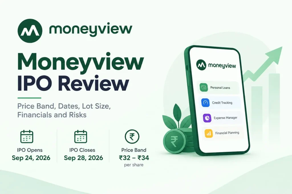 Moneyview IPO review with price band and IPO dates