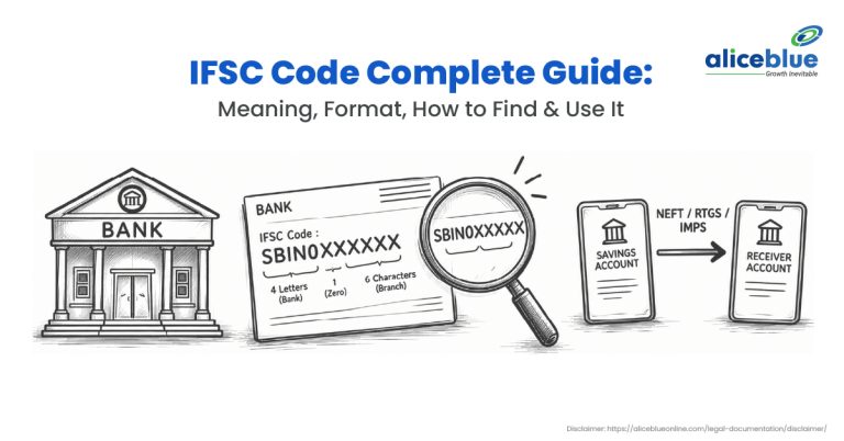 IFSC code format explained with 4-letter bank code, a zero and 6-character branch code, used for NEFT, RTGS and IMPS transfers