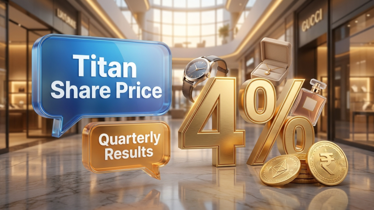 Titan share price Q2 FY27 update saw a 4% drop as delayed festive demand and muted consumer interest hit retail sales. Analysts expect a rebound during H2 FY27.