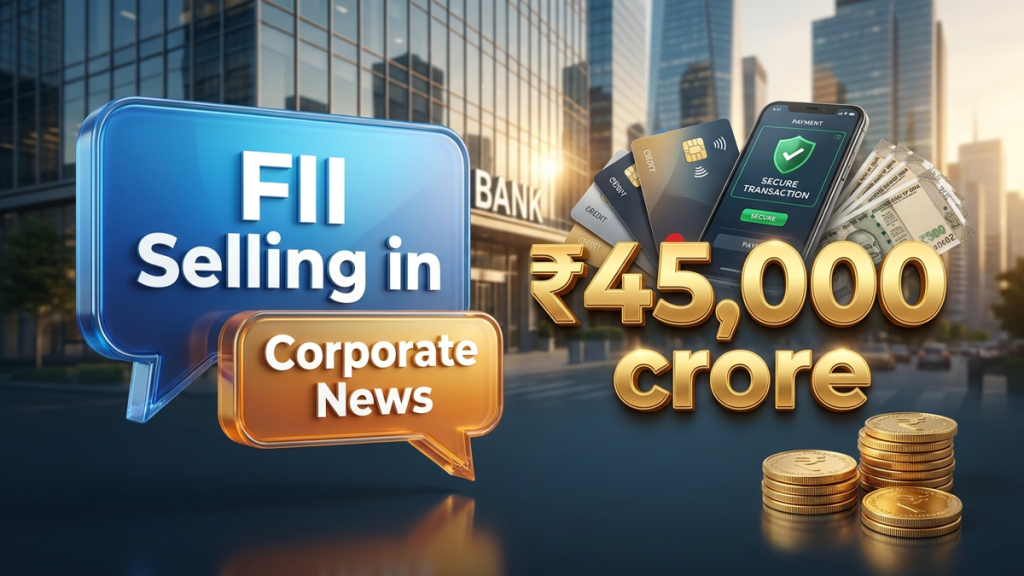 FII Selling in October 2026 Hits ₹45,000 crore — Crude Spikes Hurt Rupee